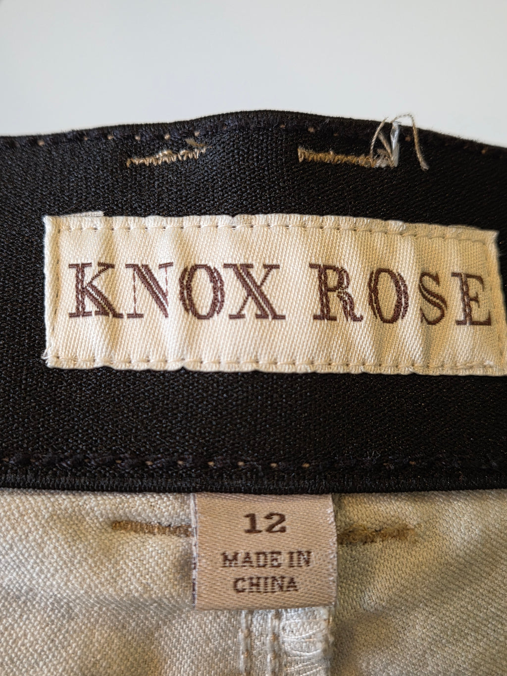 KNOX ROSE CASUAL PANTS COTTON BLEND SIZE 12
