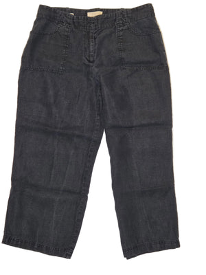 TALBOT LINEN CAPRI PANTS SIZE 12