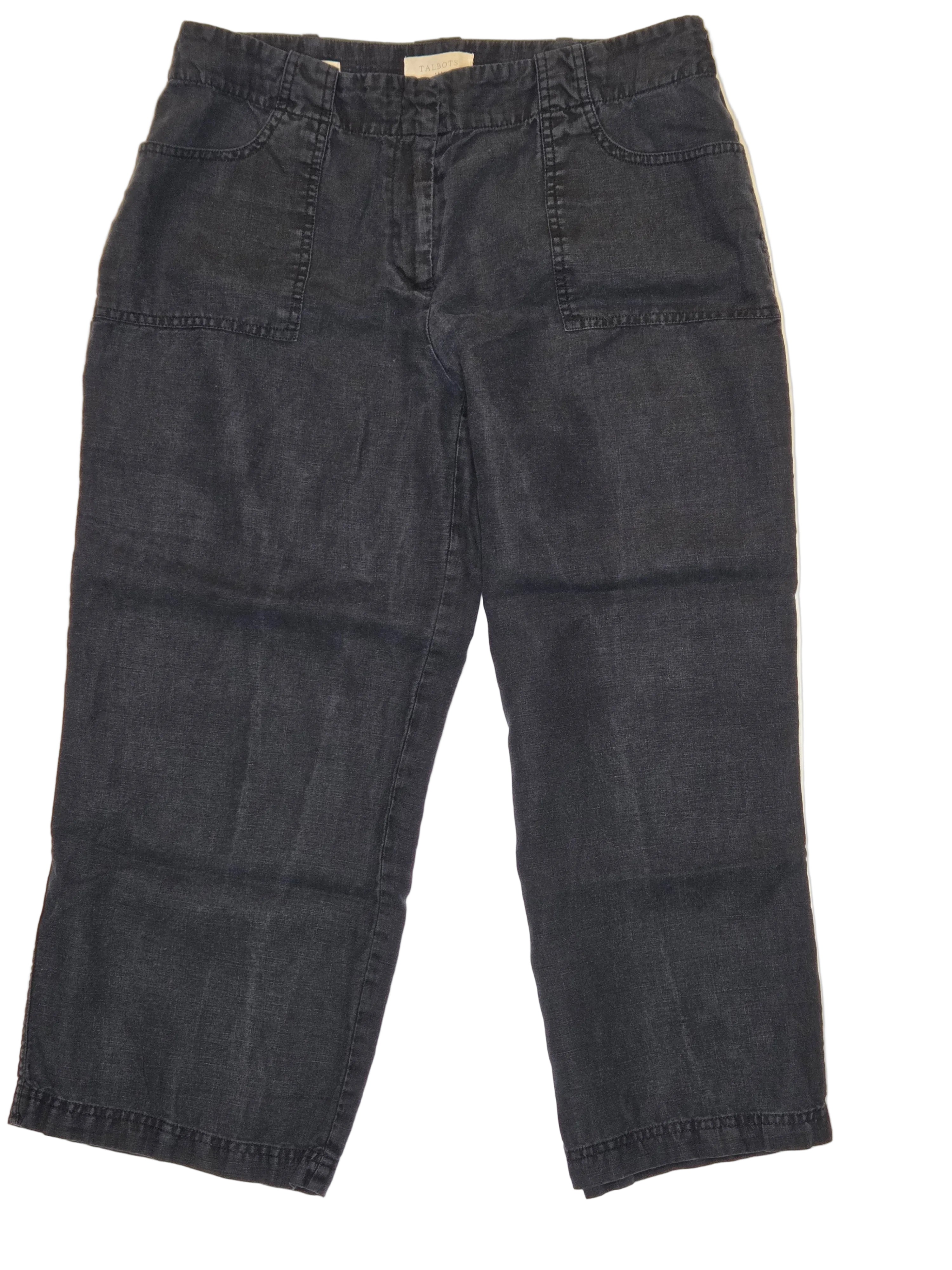TALBOT LINEN CAPRI PANTS SIZE 12