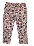 LOFT FLORAL CAPRI PANT SIZE 8