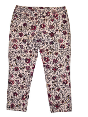 LOFT FLORAL CAPRI PANT SIZE 8