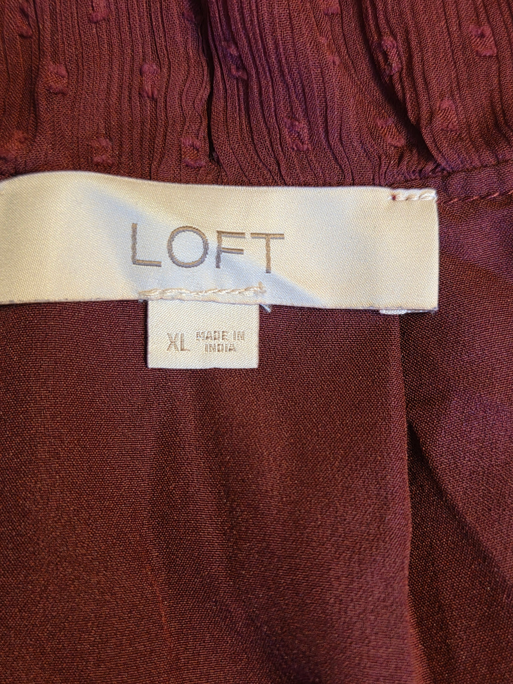 LOFT BLOUSE SIZE XL