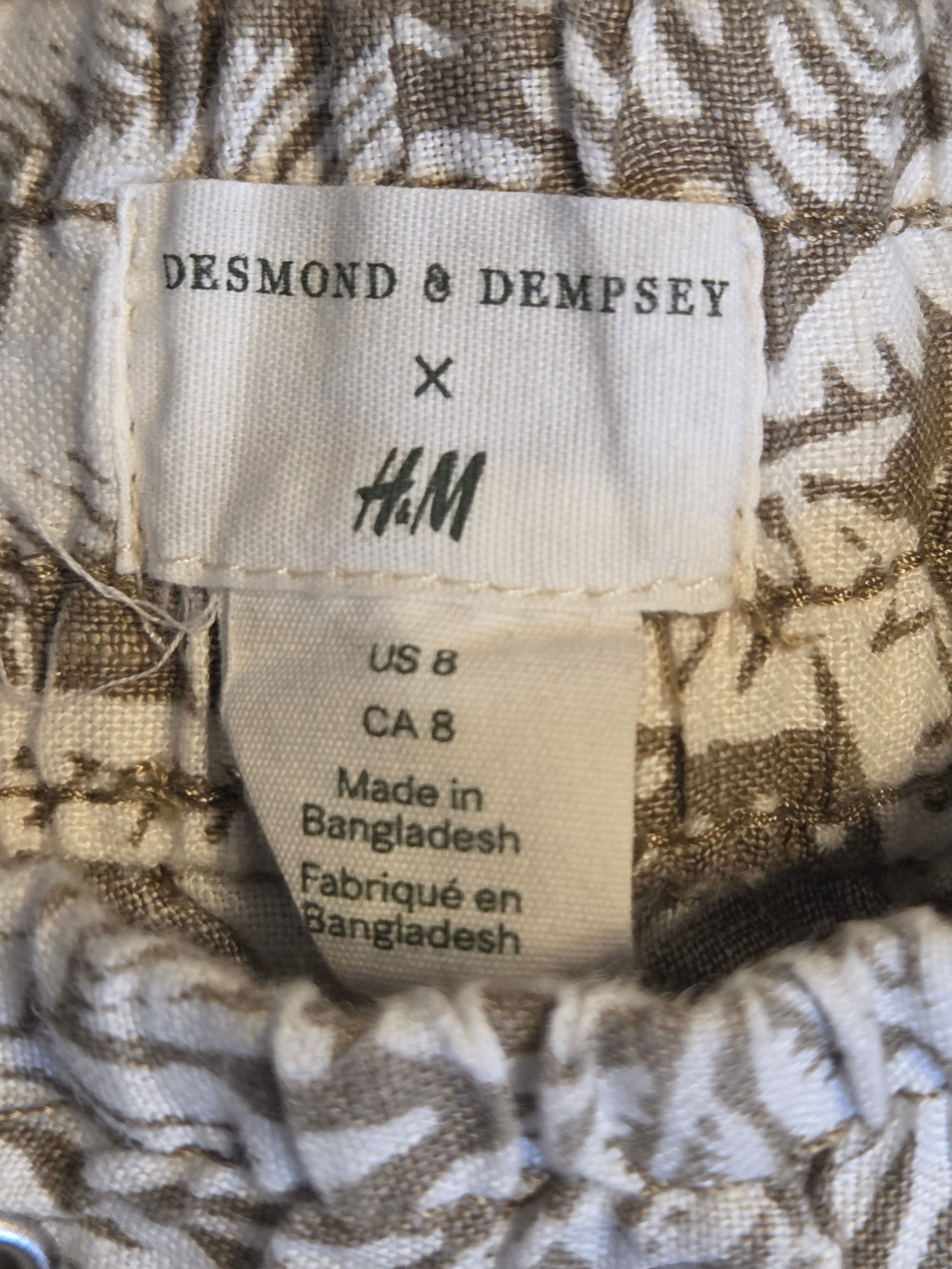 DESMOND&DEMPSEY+H&M  SIZE 8