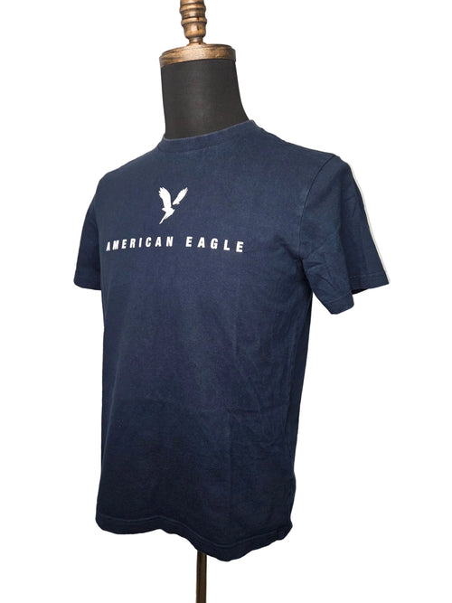 American Eagle Men's Navy Blue TShirt Size S