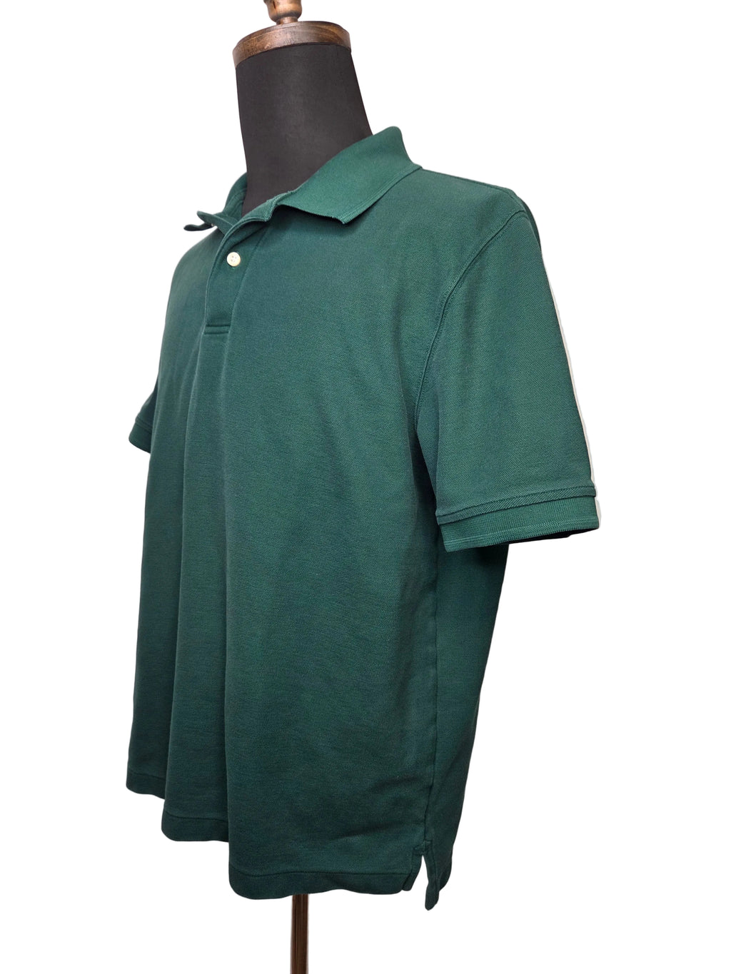 L. L. Bean Green Men's Polo Short Sleeve Shirt Cotton Traditional Fit Size L