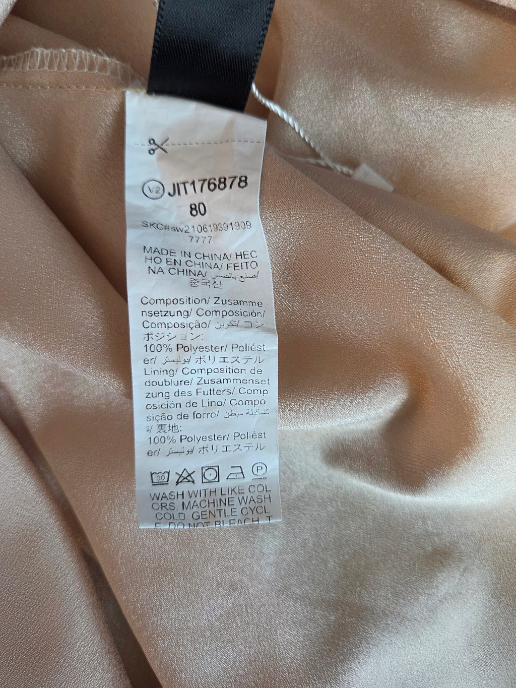 Shein Maxi Sleevless Backless Gold Polyester Women's Dress Size 4