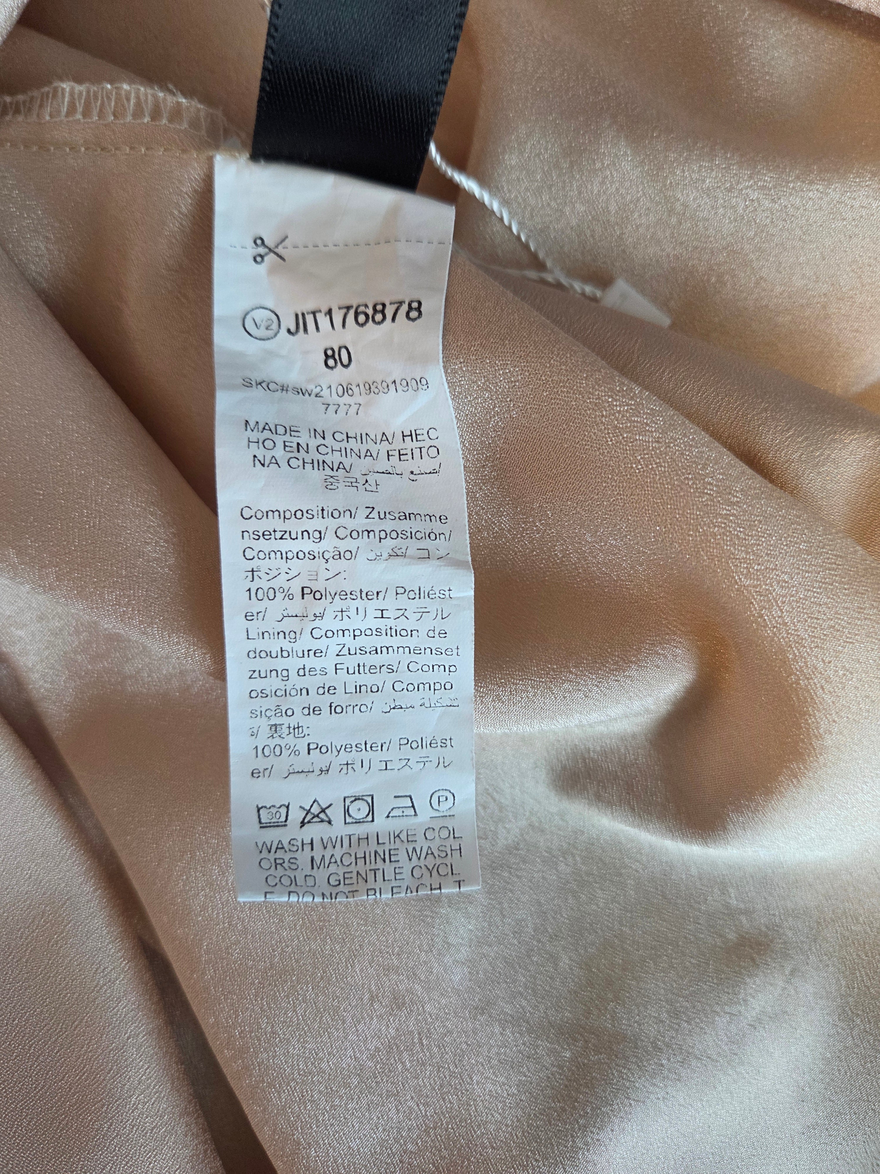 Shein Maxi Sleevless Backless Gold Polyester Women's Dress Size 4
