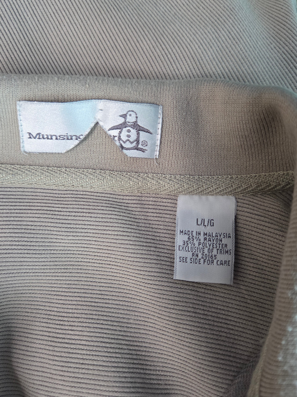 MUNSINGERWEAR MEN'S SHIRT SIZE LARGE