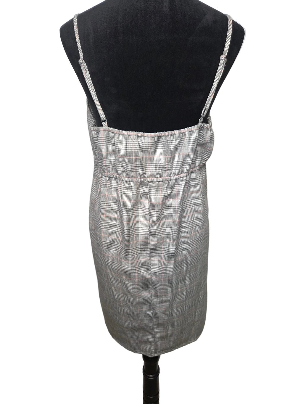 Kingston Grey Pink Plaid Women's Dress Polyester Size XL