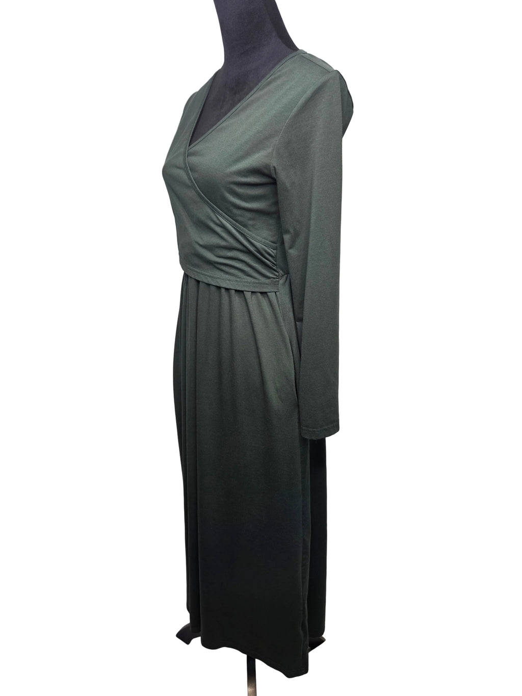 Unbranded Green Dress Ankle Length Women's Cotton Polyester Spandex Size Medium