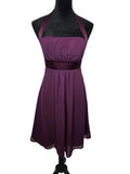 Alfred Angelo Midi Cocktail Dress Women's Polyester Purple Plum Size 4
