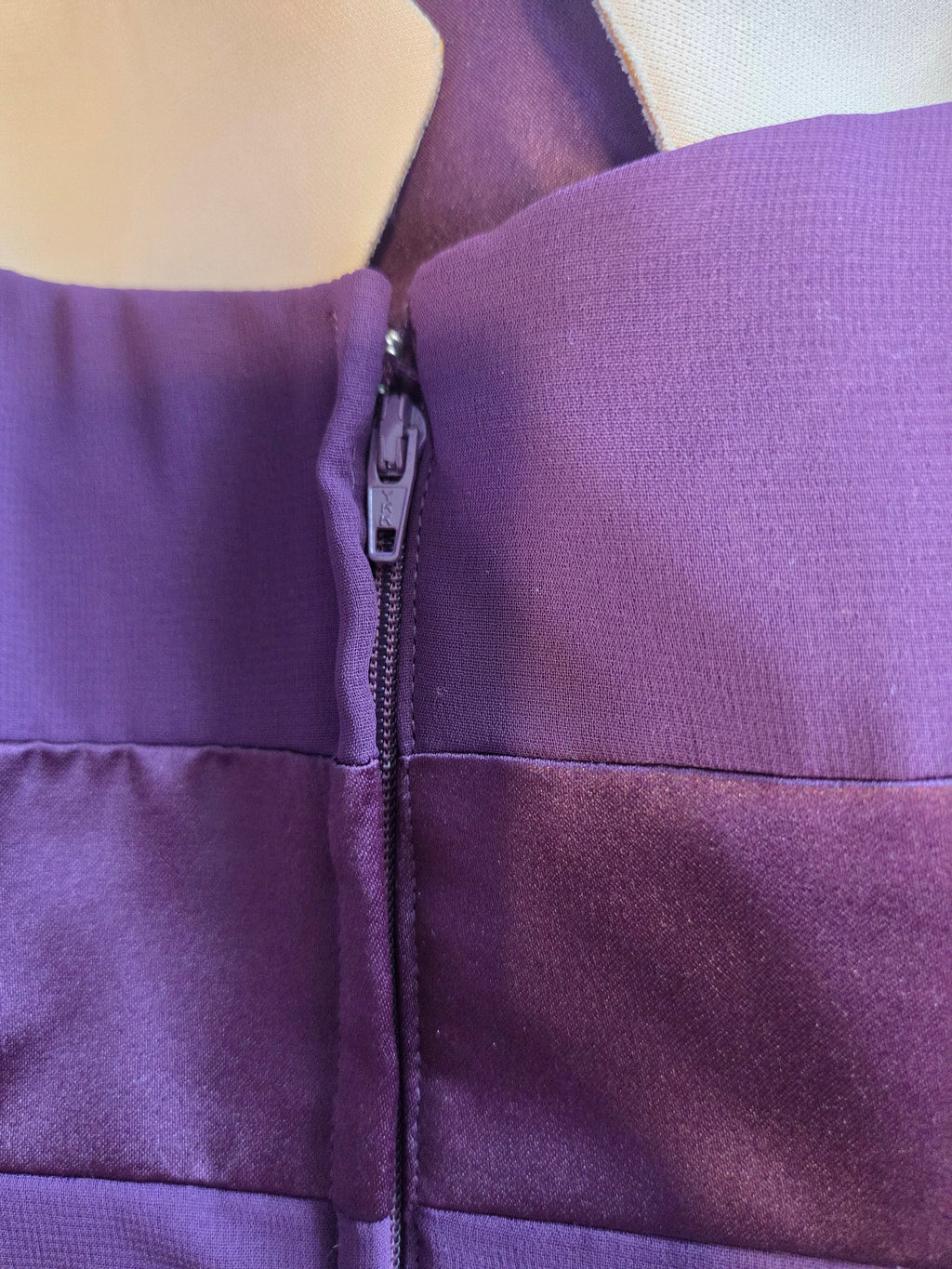 Alfred Angelo Midi Cocktail Dress Women's Polyester Purple Plum Size 4