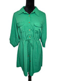 MPH Collection Women's Green Polyester Dress Size L