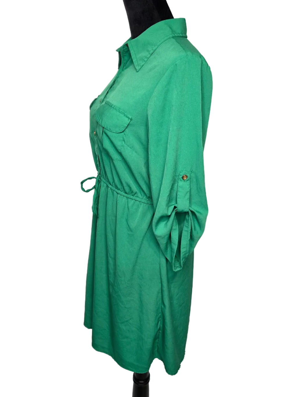 MPH Collection Women's Green Polyester Dress Size L
