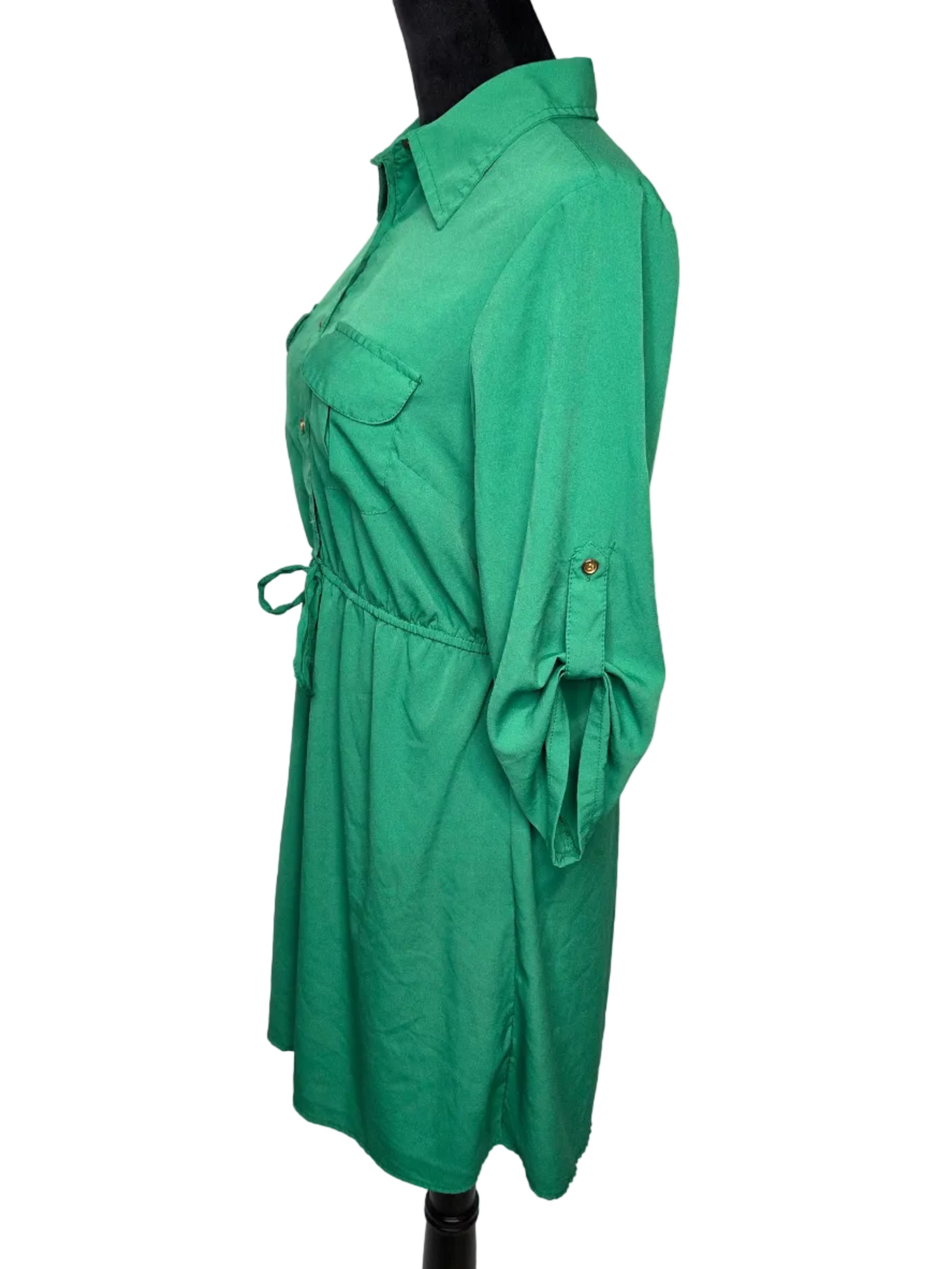 MPH Collection Women's Green Polyester Dress Size L