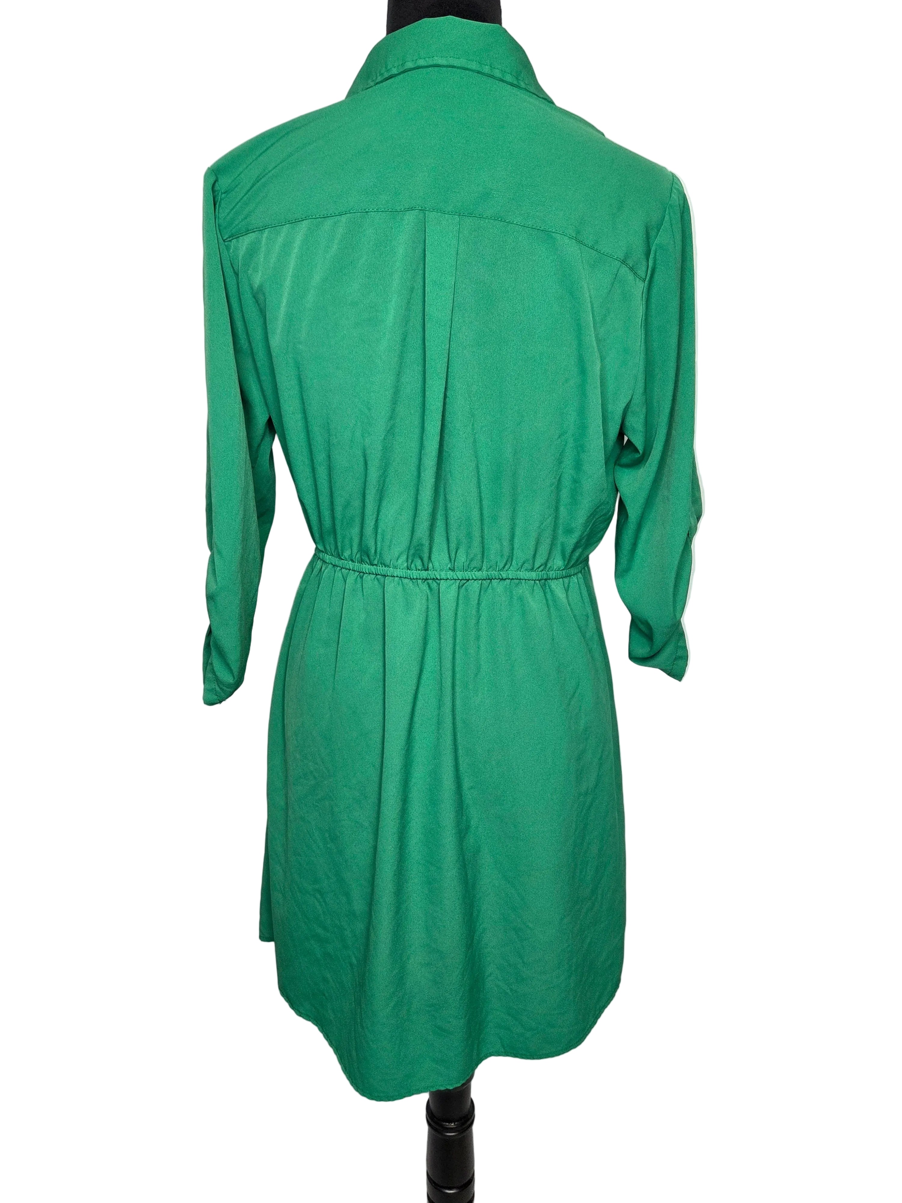 MPH Collection Women's Green Polyester Dress Size L