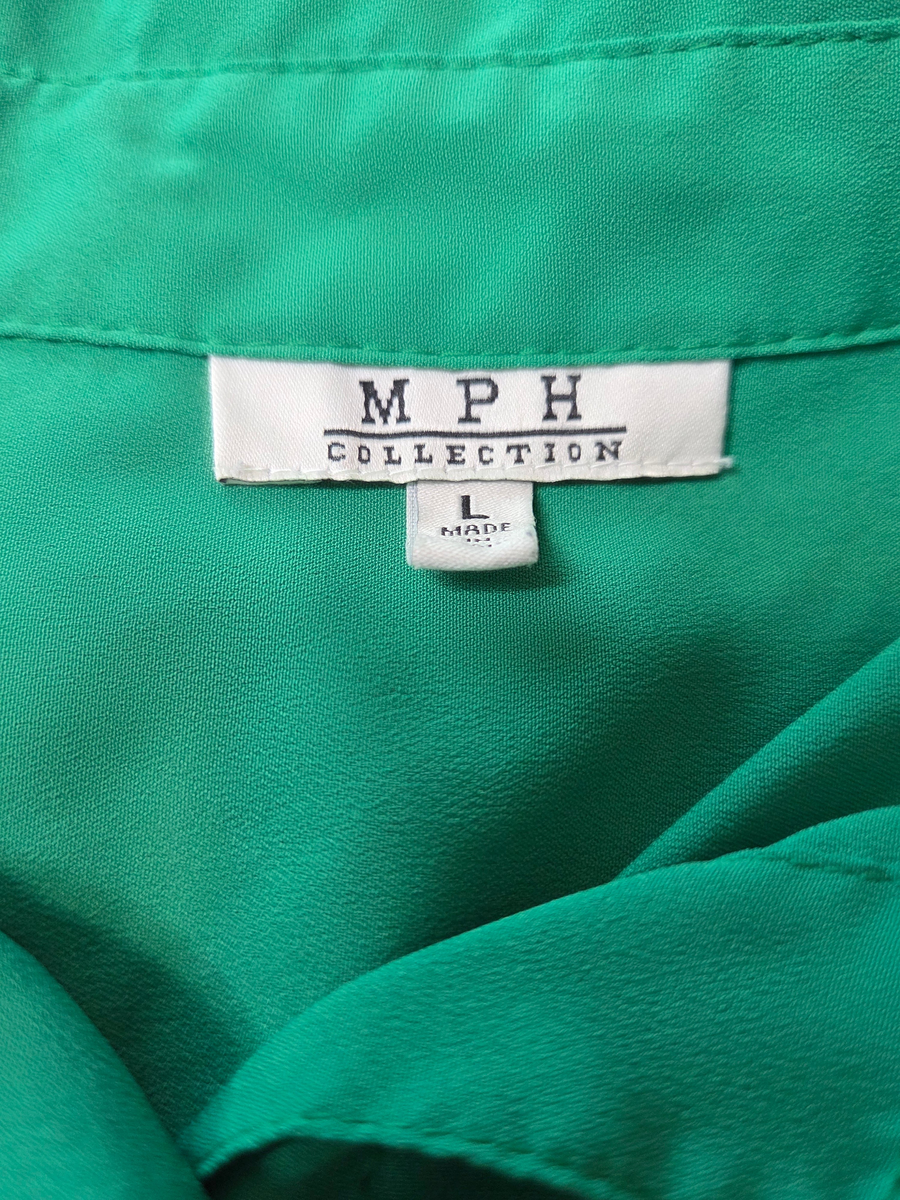 MPH Collection Women's Green Polyester Dress Size L