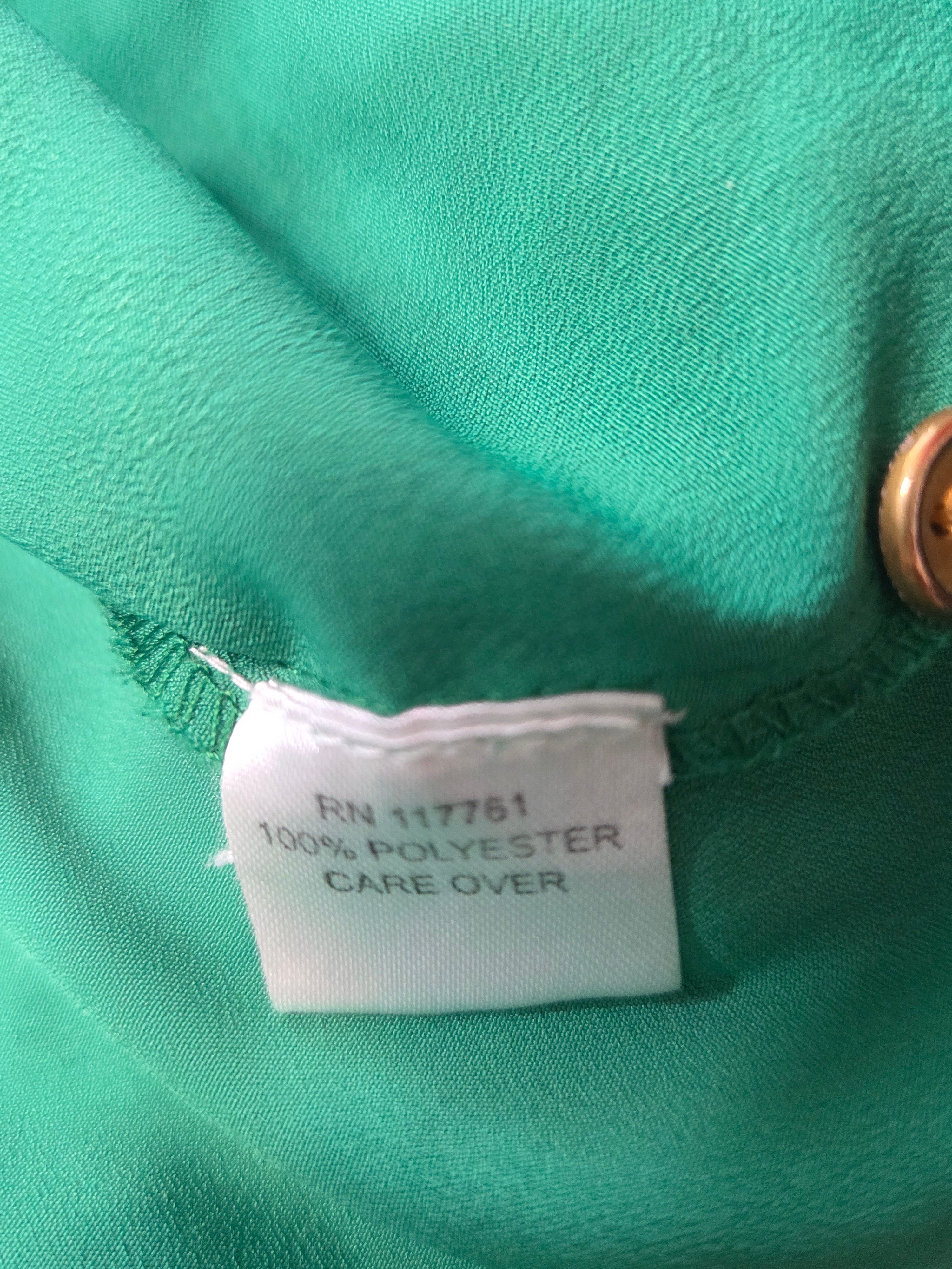 MPH Collection Women's Green Polyester Dress Size L