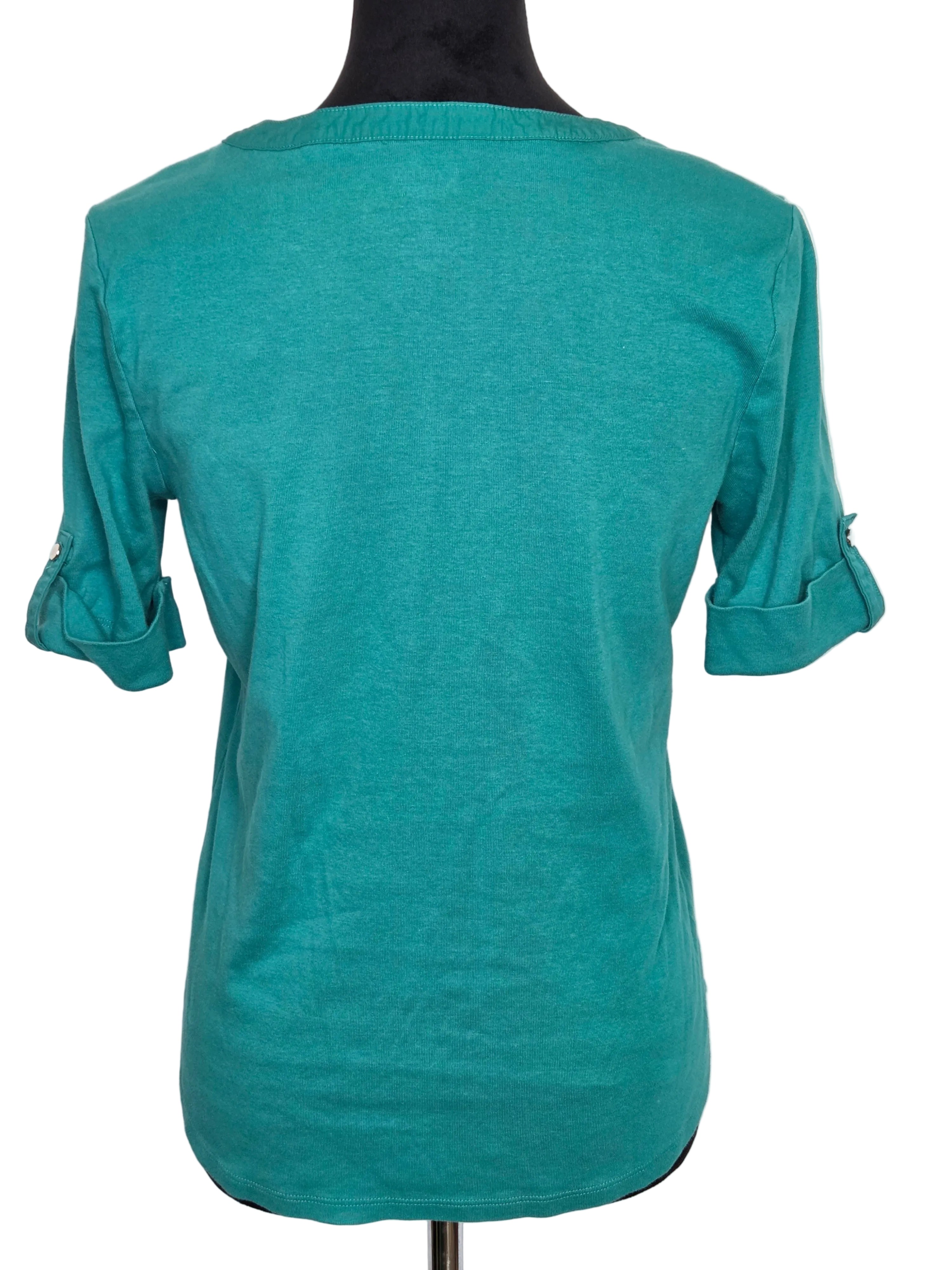 Croft & Barrow Women's Teal Shirt Cotton Petite M