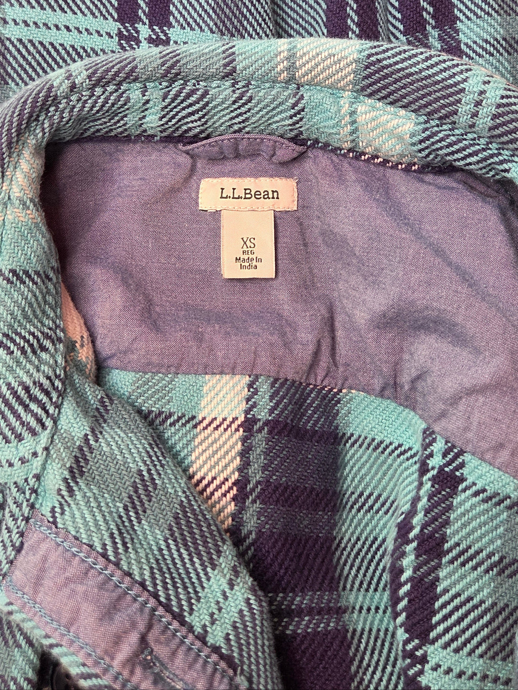 L.L Bean Plaid Women's Cotton Jacket Size XS