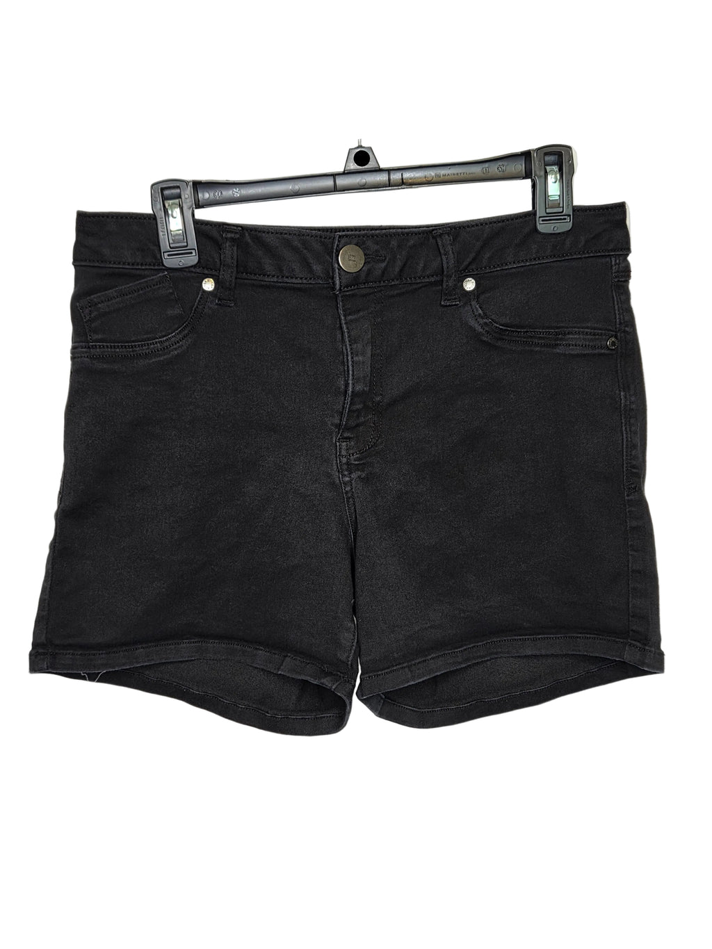 1822 Denim Women's Black Shorts Cotton Polyester Spandex Size 14