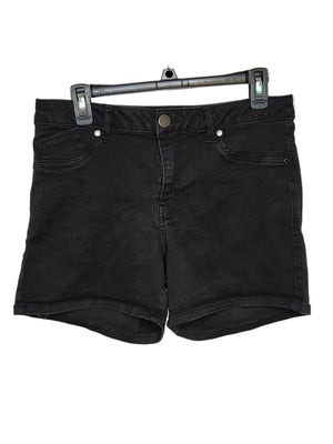 1822 Denim Women's Black Shorts Cotton Polyester Spandex Size 14
