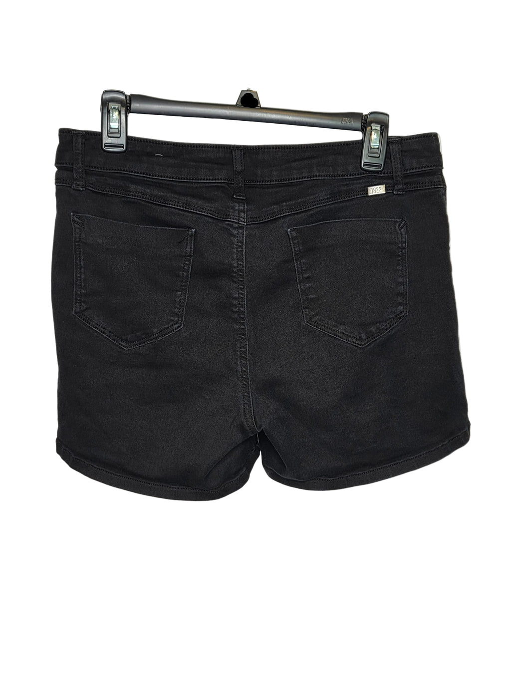 1822 Denim Women's Black Shorts Cotton Polyester Spandex Size 14