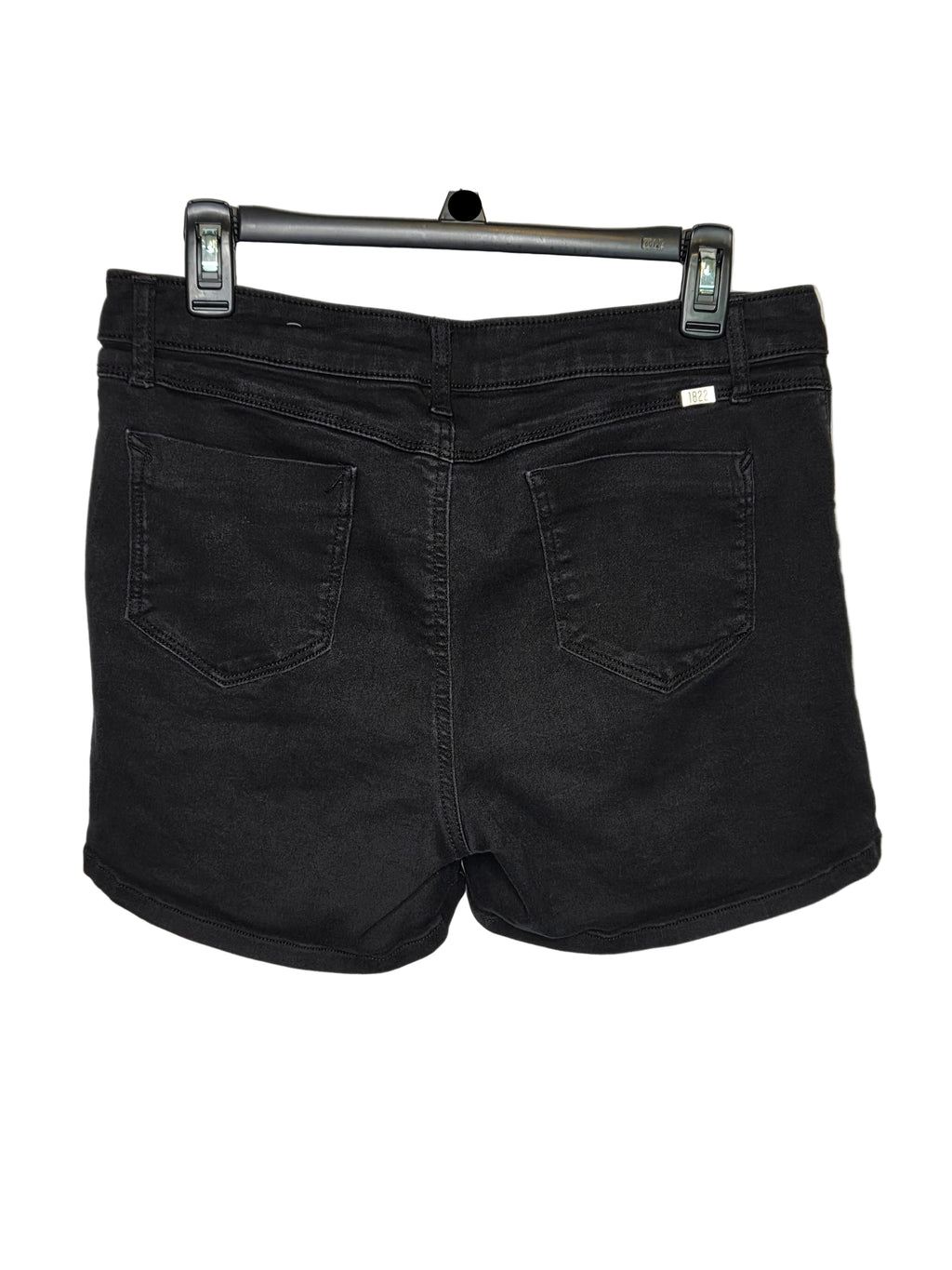 1822 Denim Women's Black Shorts Cotton Polyester Spandex Size 14