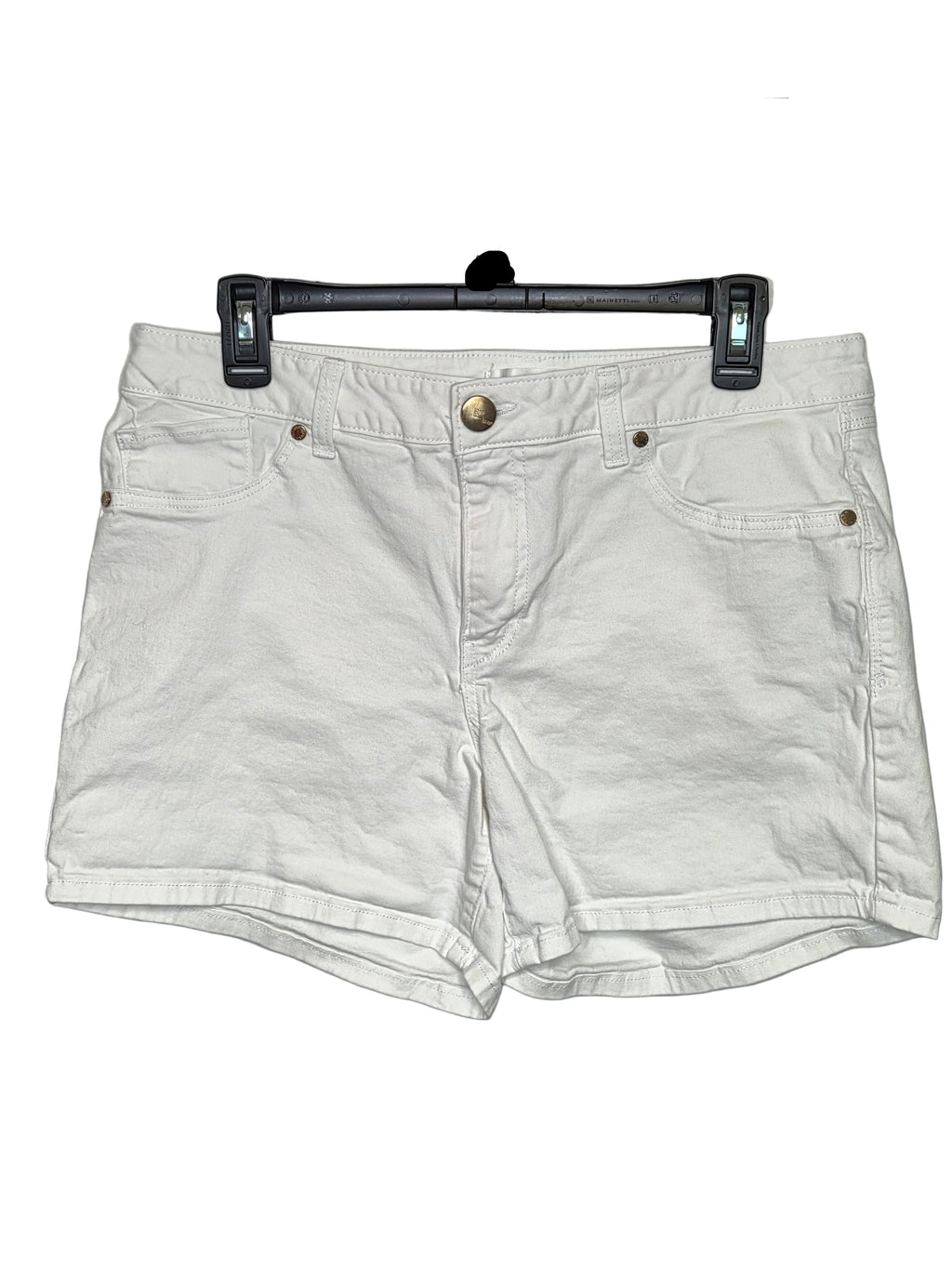 1822 Denim Women's White Denim Shorts Cotton Spandex Shorts Size 14