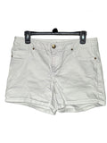 1822 Denim Women's White Denim Shorts Cotton Spandex Shorts Size 14
