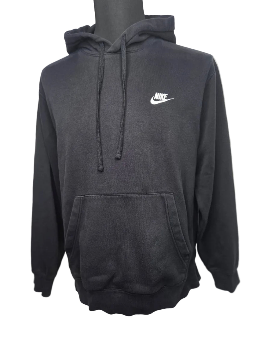 Nike Men's Fleece Black Hoodie Cotton Polyester Size Large