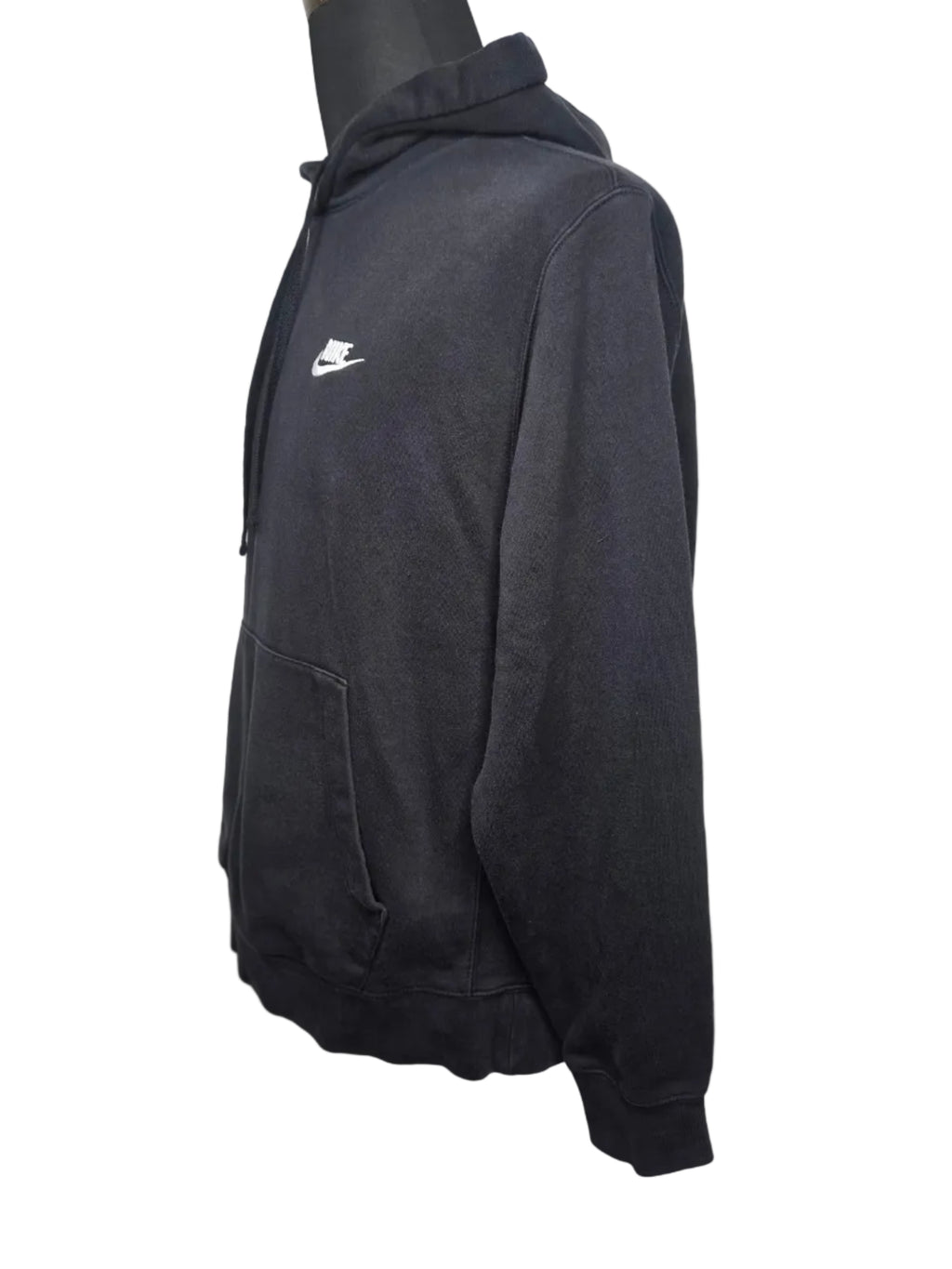 Nike Men's Fleece Black Hoodie Cotton Polyester Size Large