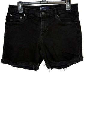 Gap Denim Shorts Women's Black Cotton Spandex Size 10/30