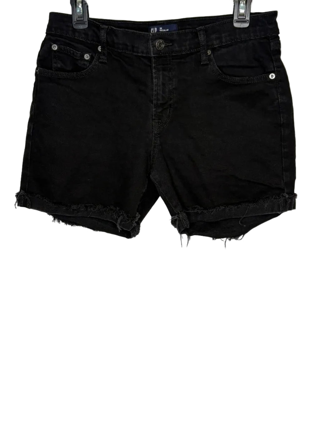 Gap Denim Shorts Women's Black Cotton Spandex Size 10/30