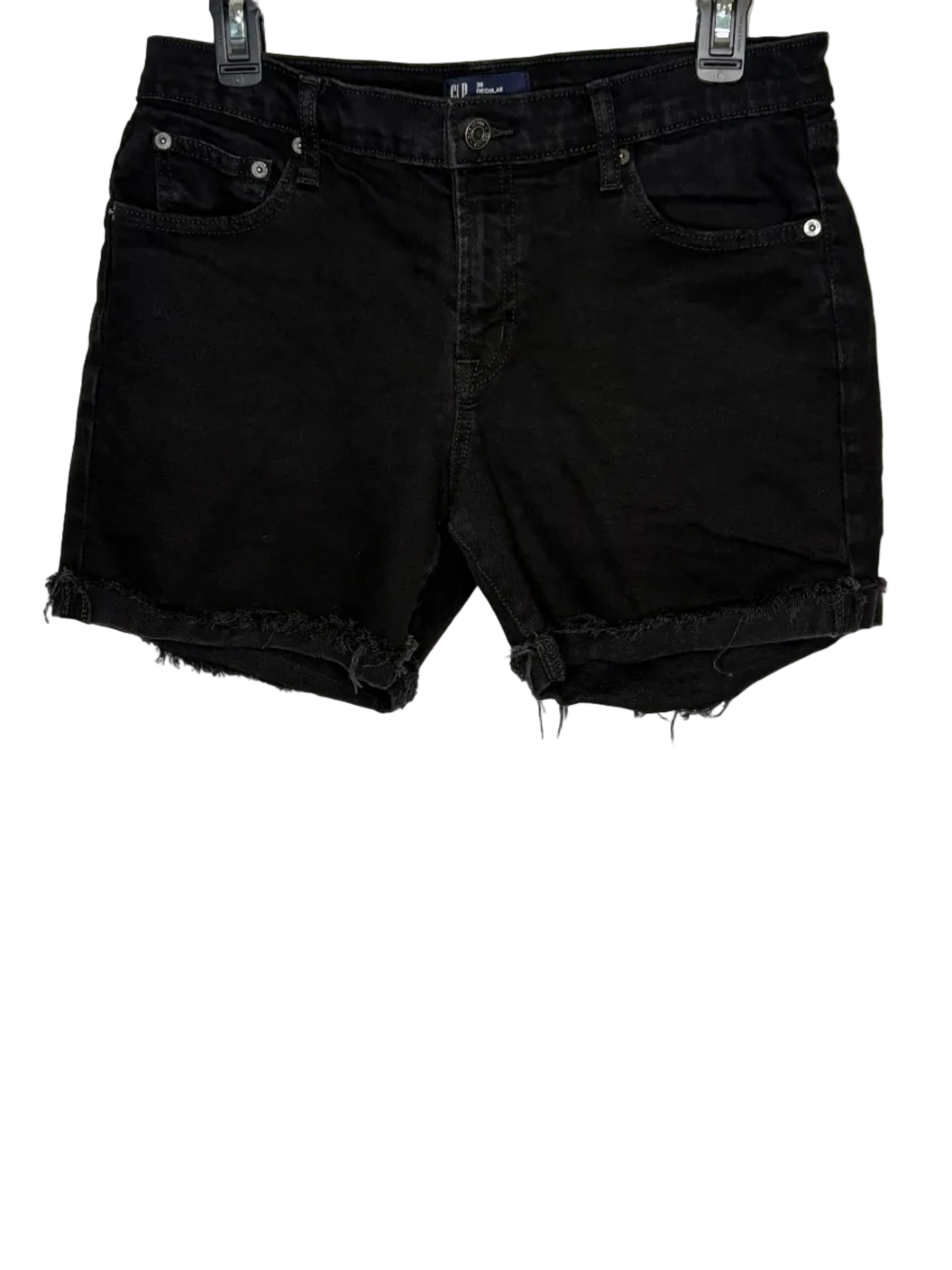 Gap Denim Shorts Women's Black Cotton Spandex Size 10/30
