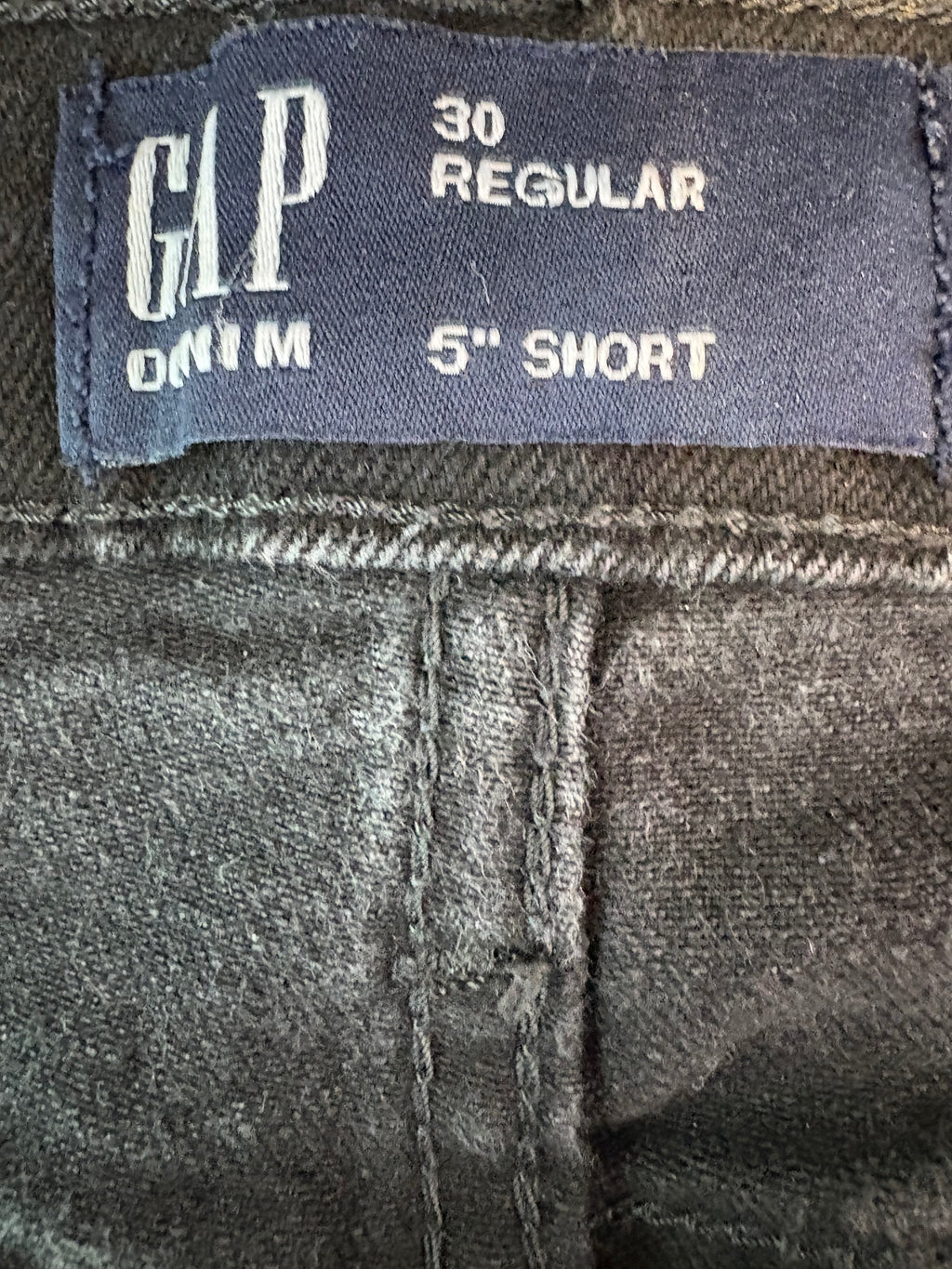 Gap Denim Shorts Women's Black Cotton Spandex Size 10/30