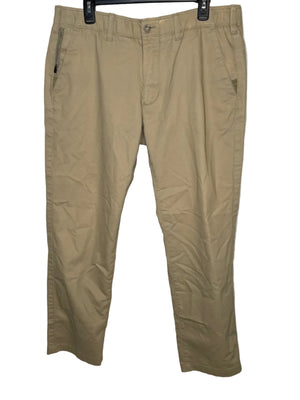 Eddie Bauer Men's Khaki Pants Cotton Polyester Spandex Size 36W 32L