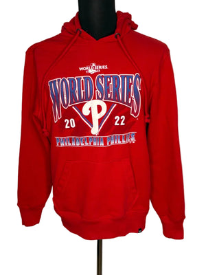 47 Men's World Series 2022 Hoodie Red Cotton Polyester Size Large