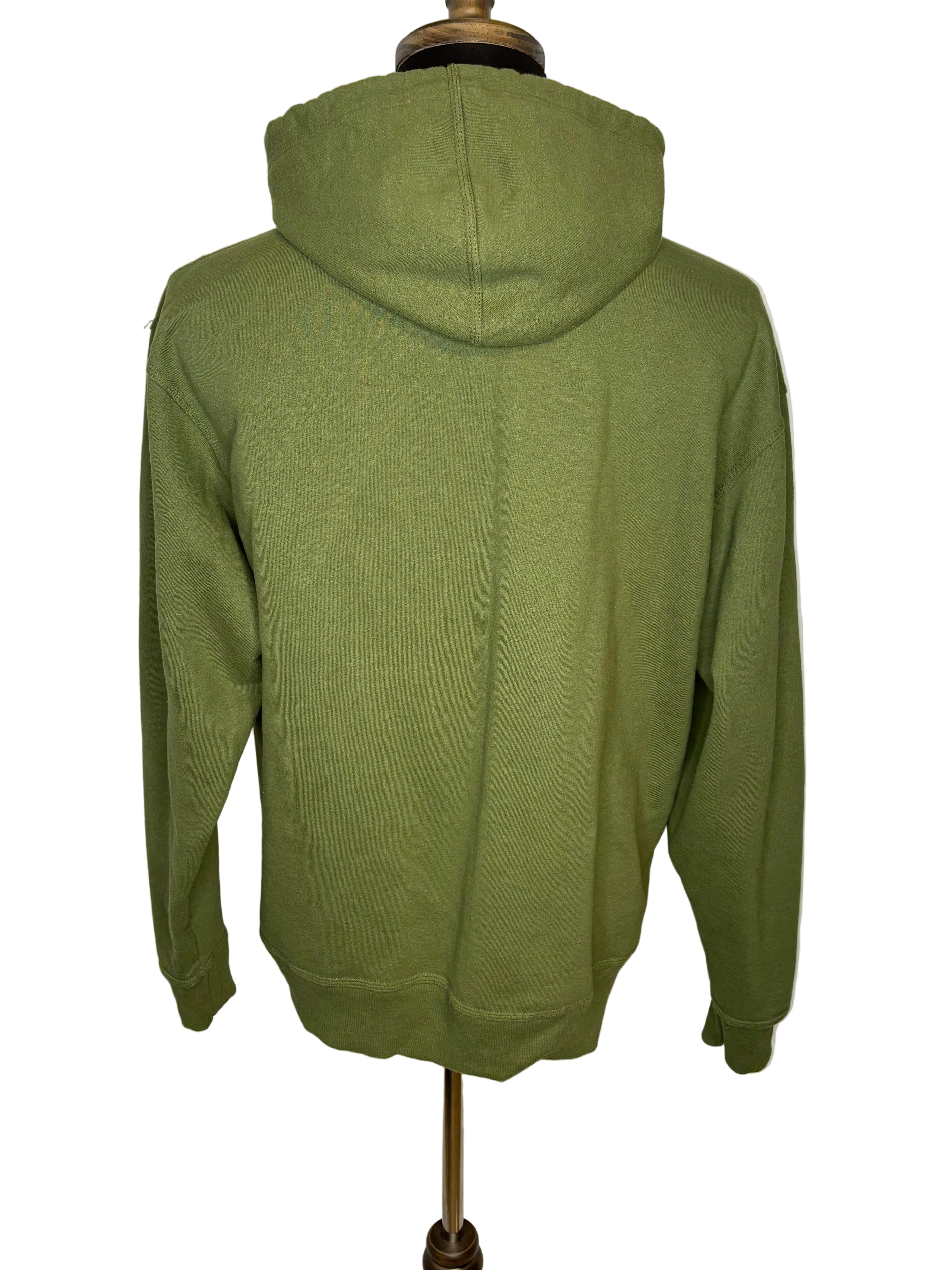 CHAMPION MEN'S HOODIE GREEN SIZE LARGE