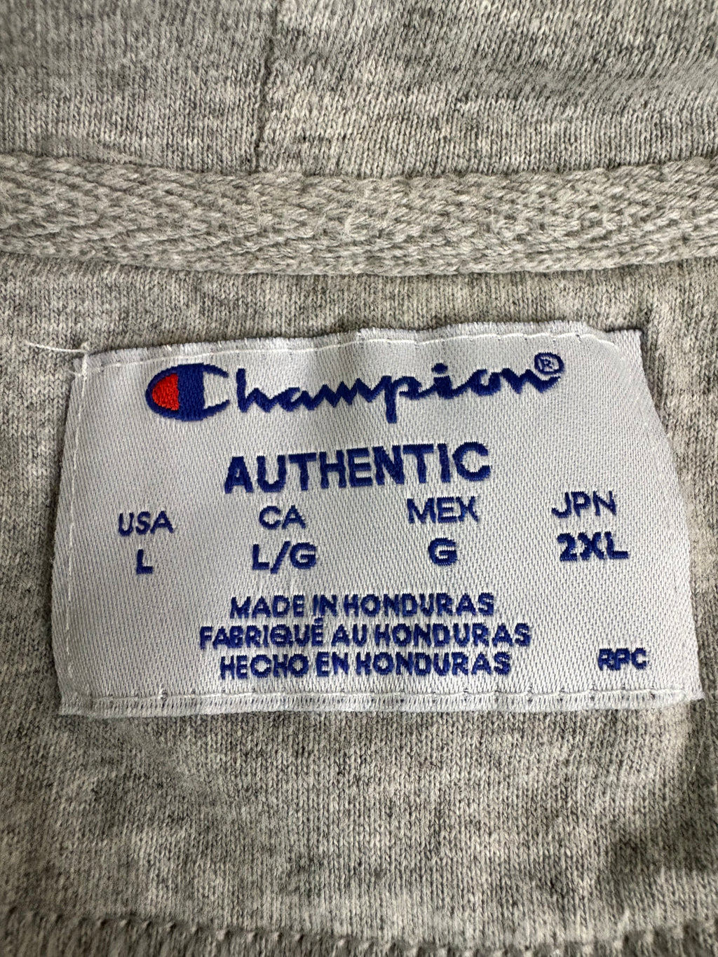 CHAMPION MEN'S HOODIE GREEN SIZE LARGE