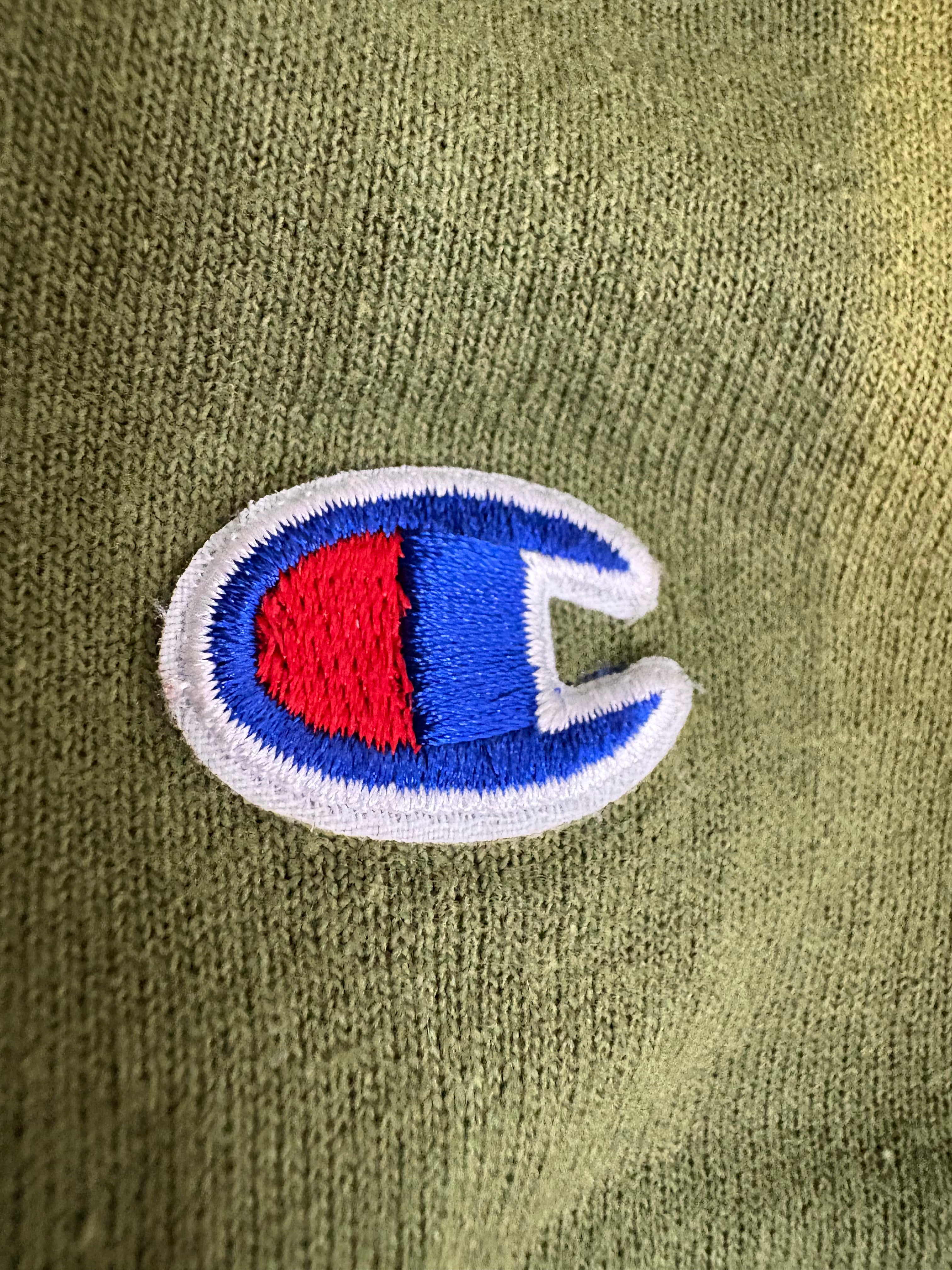 CHAMPION MEN'S HOODIE GREEN SIZE LARGE