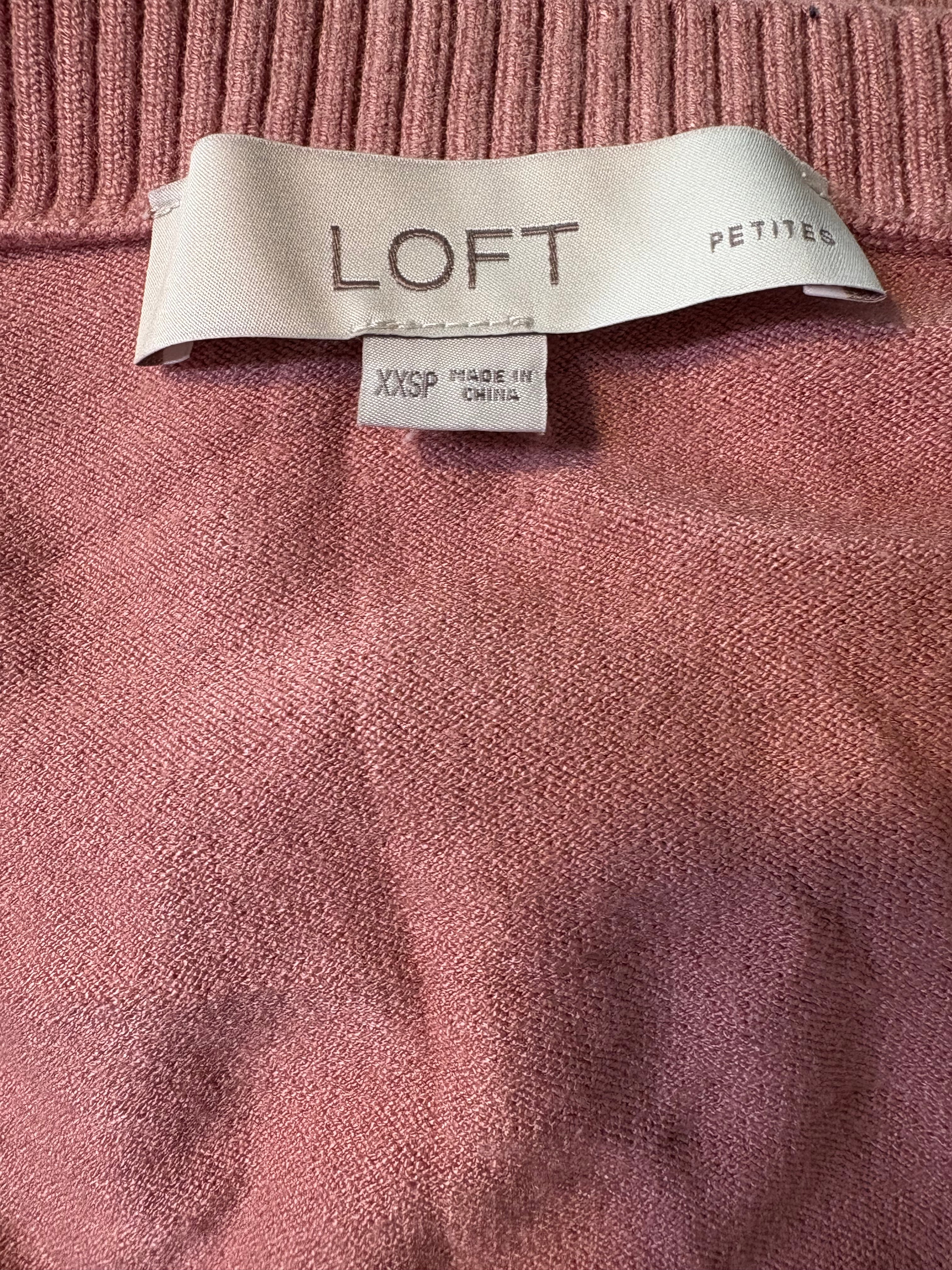 LOFT CARDIGAN WOMEN'S XXS PETITE