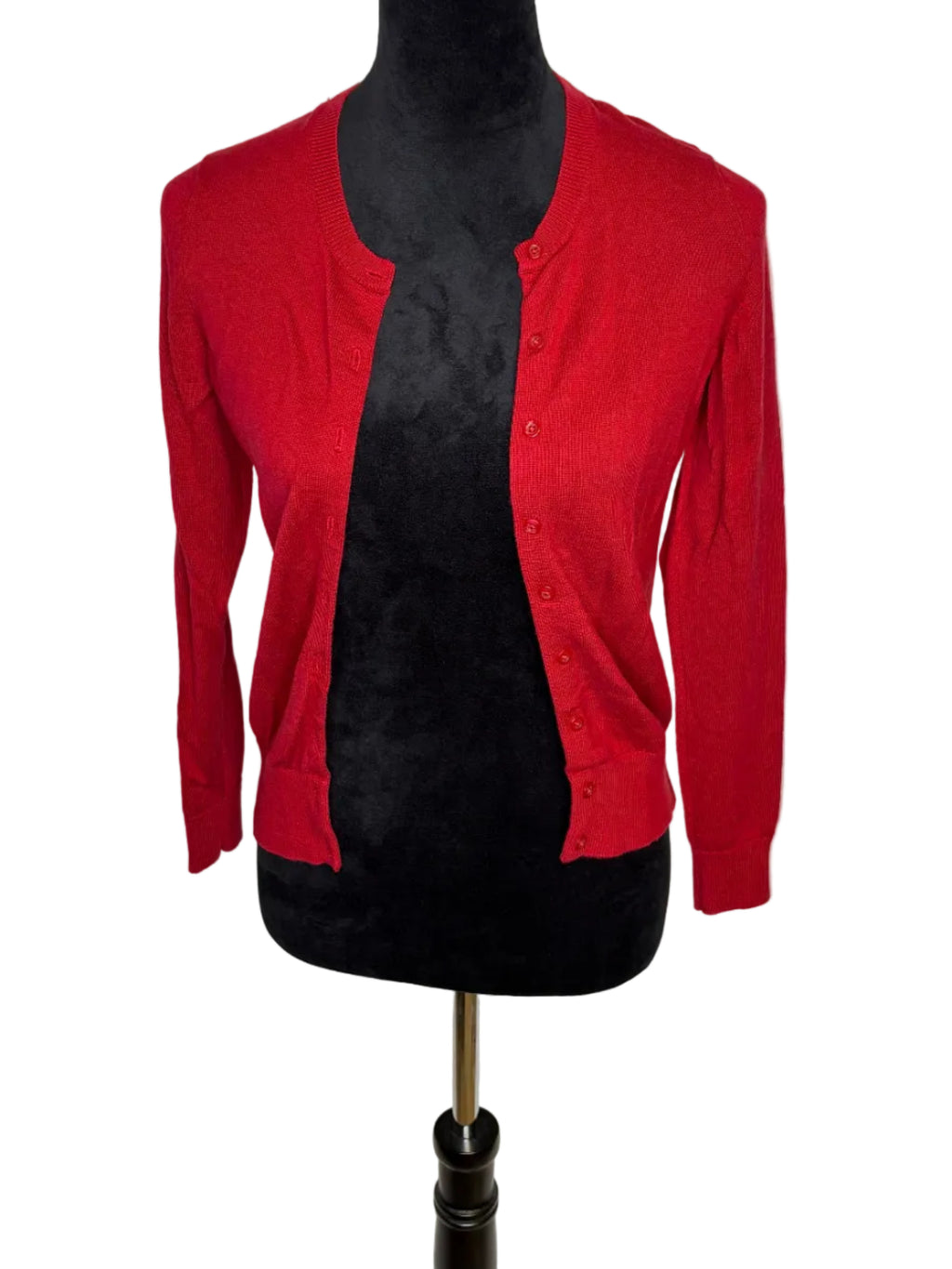 BANANA REPUBLIC RED CARDIGAN SIZE XS