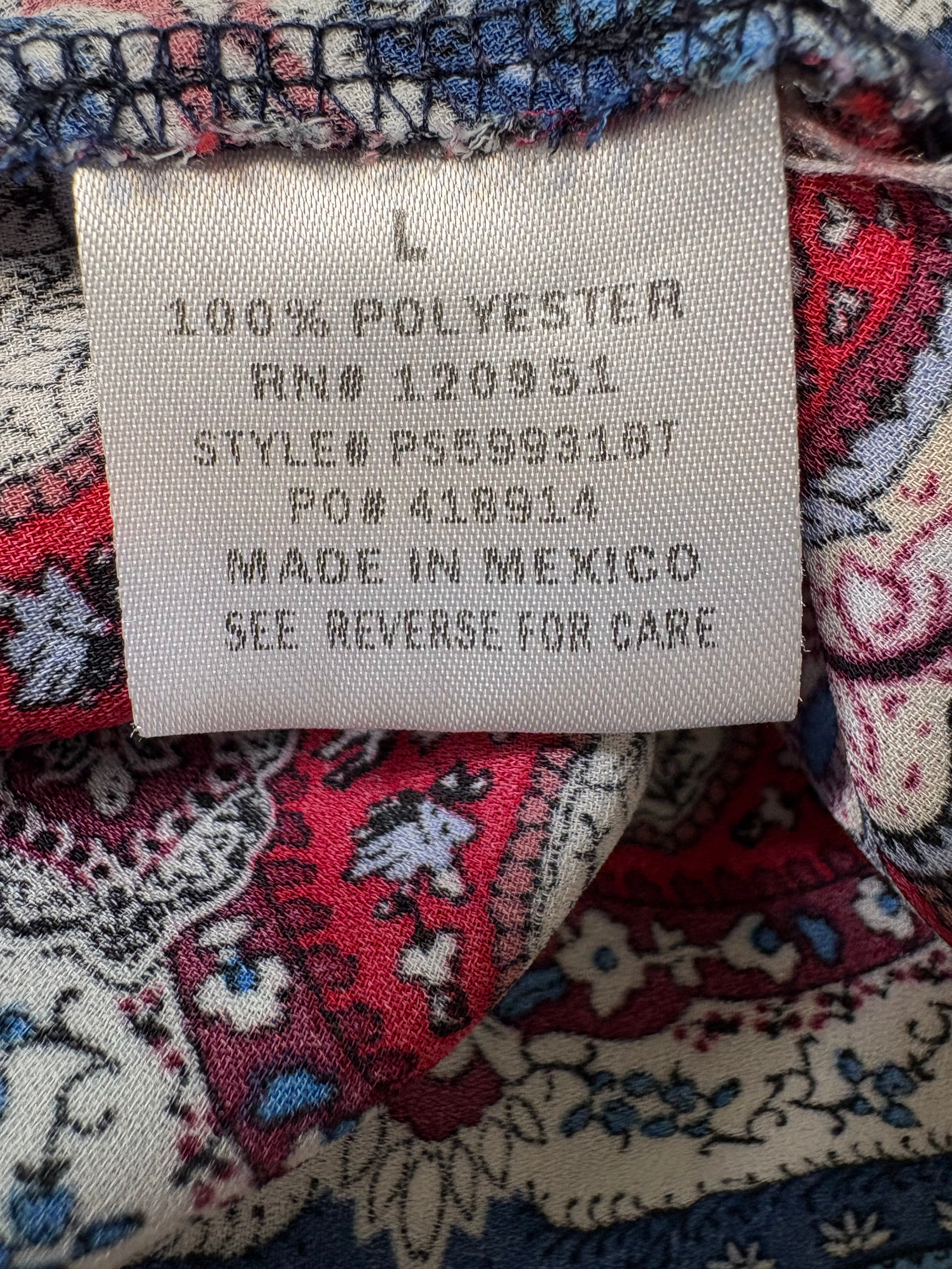 PINK ROSE SLEEVELESS BLOUSE SIZE LARGE