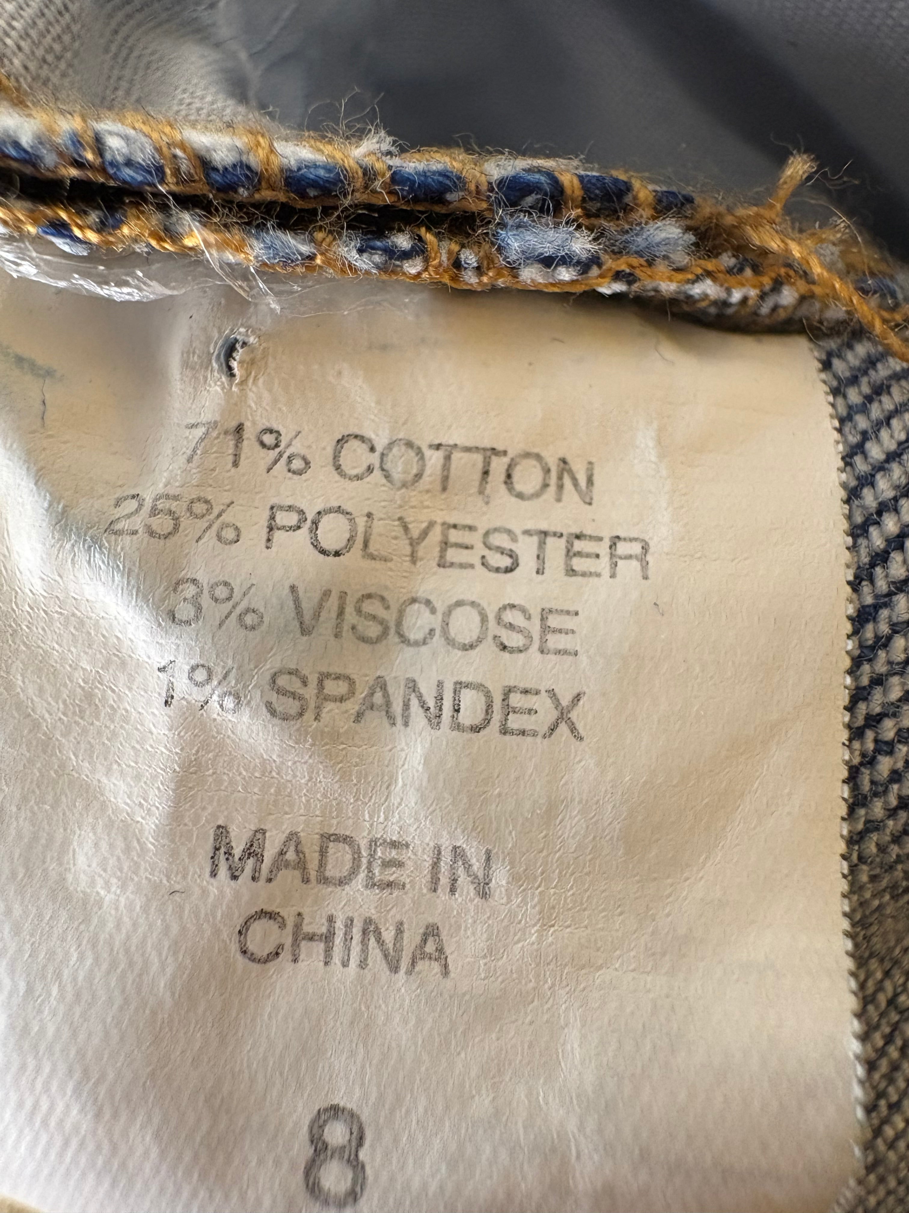 NEW YORK & COMPANY SOHO ANKLE JEANS SIZE 8