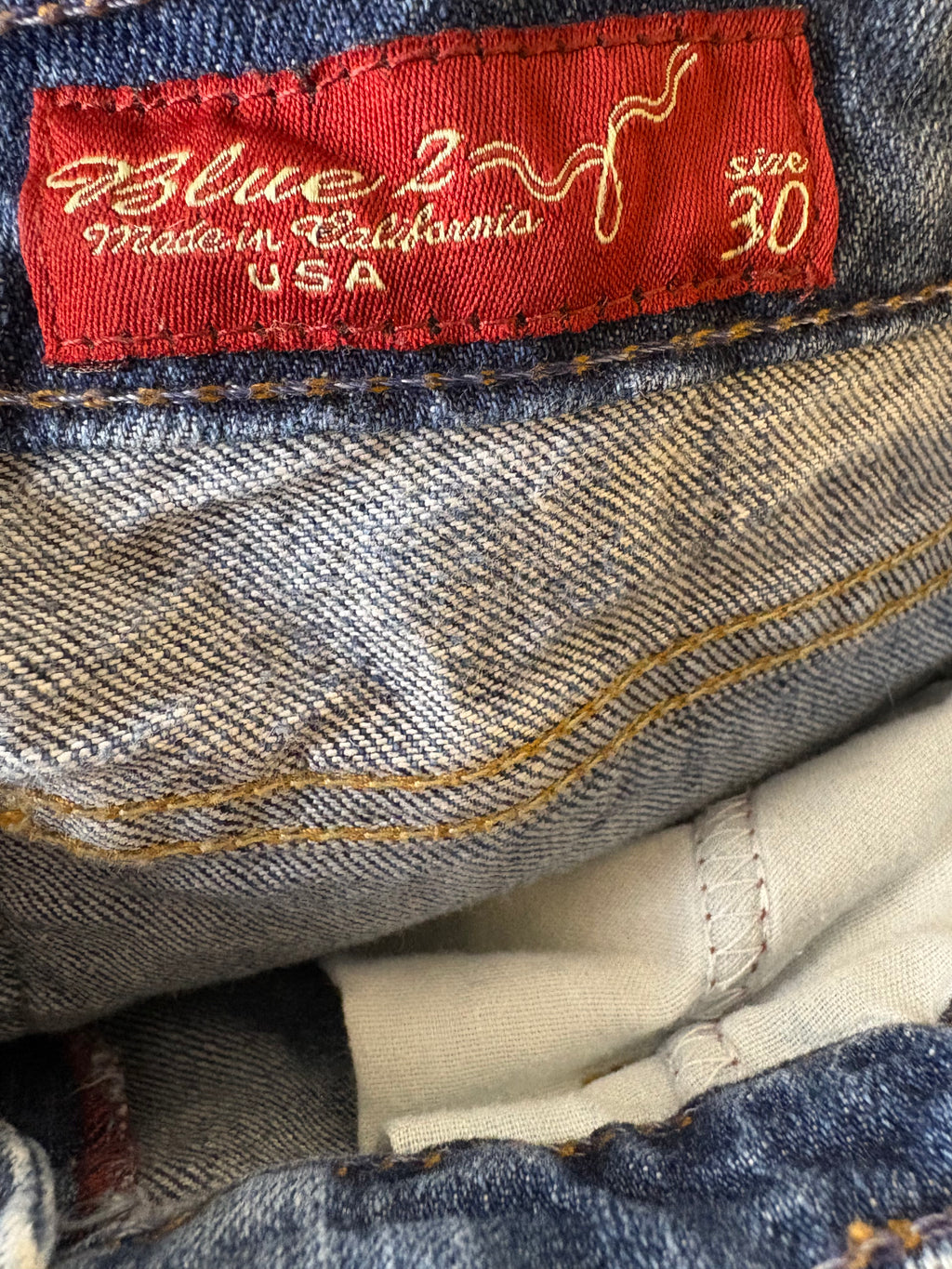 BLUE 2 CALIFORNIA JEANS SIZE 30