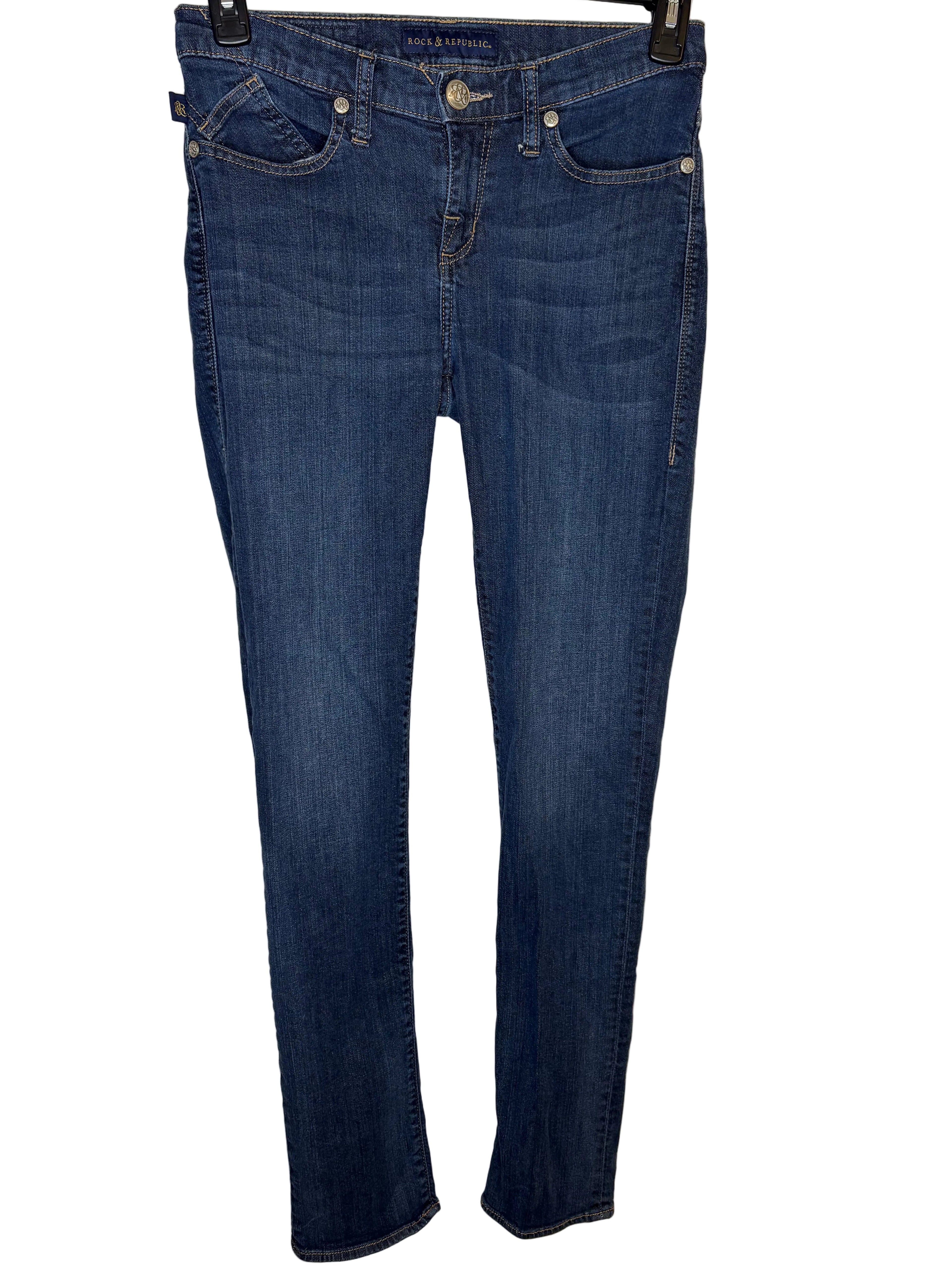 ROCK & REPUBLIC BERLIN SKINNY JEANS SIZE 8M