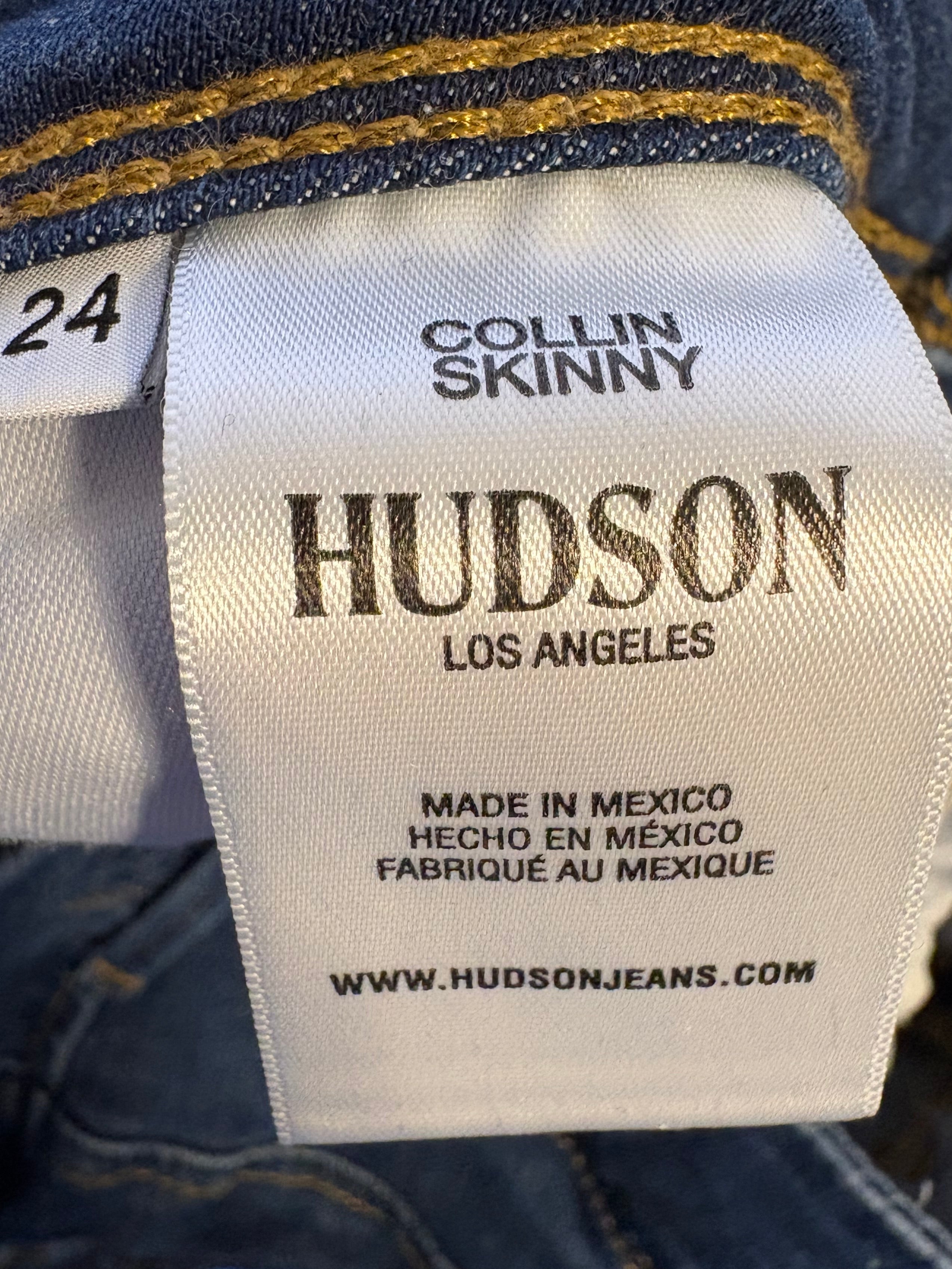 HUDSON LOS ANGELES - COLLIN SKINNY JEANS SIZE 24