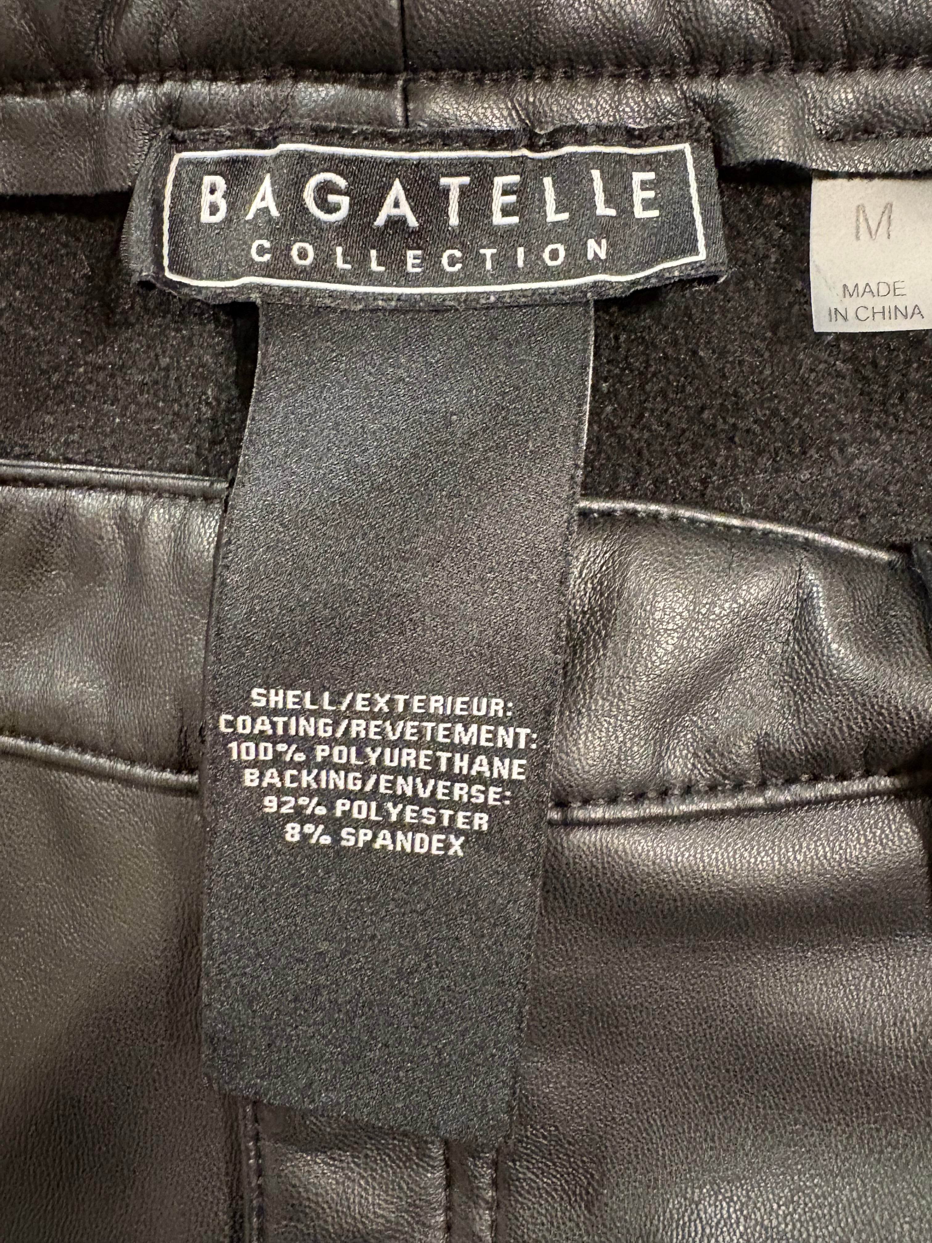 Bagatelle Faux Leather Women’s Pant SIZE M