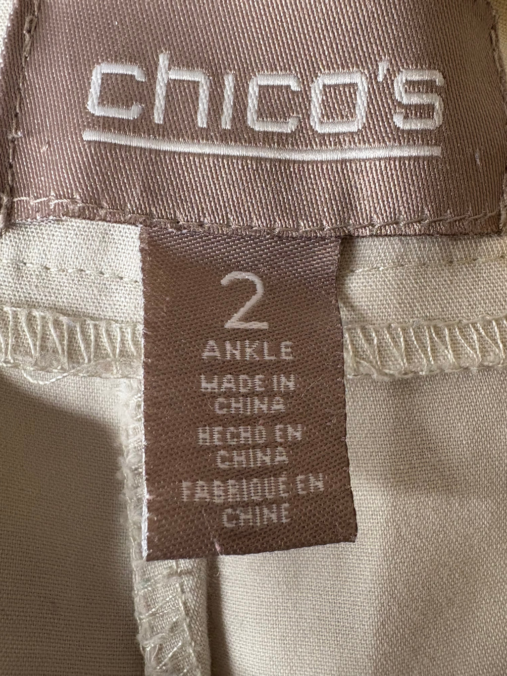 CHICOS SIZE 2/12